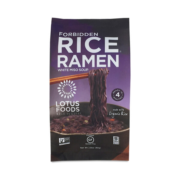 2-Pack Lotus Foods Forbidden Rice® Ramen with White Miso Soup 2.8 oz bag