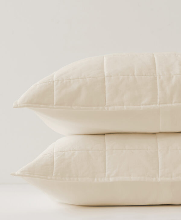 PACT Apparel | Home Sandshell Organic Quilted Sham 2-Pa