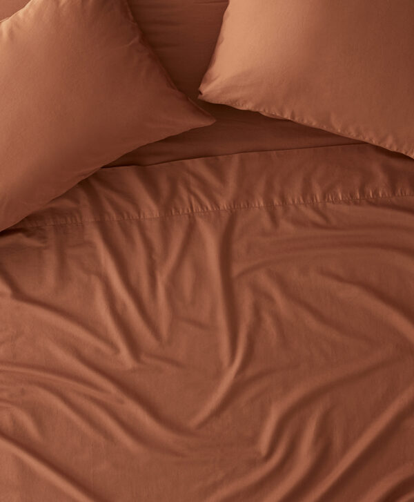 PACT Apparel | Home Ochre Organic Room Service Sateen Flat Sheet