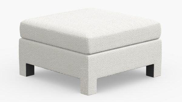 The Inside | Modern Ottoman | Snow Boucle